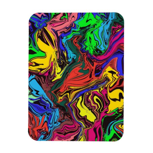 Magnet Flexible Abstrait Coloré Twirly / Poussé / (Vertical)