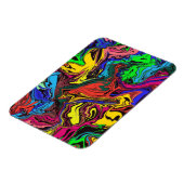 Magnet Flexible Abstrait Coloré Twirly / Poussé / (Côté Gauche)