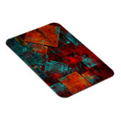 Magnet Flexible Abstrait Cool coloré moderne Motif artistique (Côté Droit)
