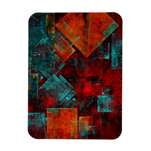 Magnet Flexible Abstrait Cool coloré moderne Motif artistique (Vertical)