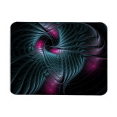 Magnet Flexible Abstrait Imaginaire coloré fractal (Horizontal)