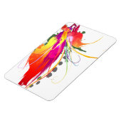 Magnet Flexible Abstrait Oiseau de Paradise Paint Splatters (Côté Gauche)
