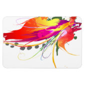 Magnet Flexible Abstrait Oiseau de Paradise Paint Splatters (Horizontal)