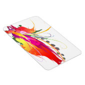 Magnet Flexible Abstrait Oiseau de Paradise Paint Splatters (Côté Droit)