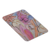 Magnet Flexible Abstrait Pastel Floral (Côté Droit)