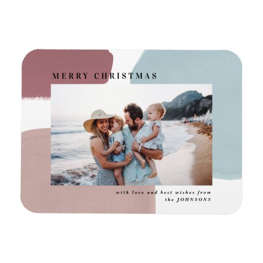 Magnet Flexible Abstraite photo de vacances peinte en couleur (Horizontal)