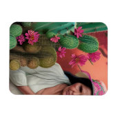 Magnet Flexible Abuela Surreal Floral Art numérique (Horizontal)