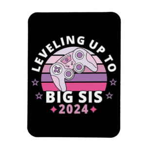 Magnet Flexible  Accéder au rang de grande sœur 2024 Filles