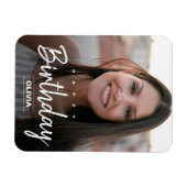 Magnet Flexible Accueil d'anniversaire d'ami moderne remplacer la  (Horizontal)