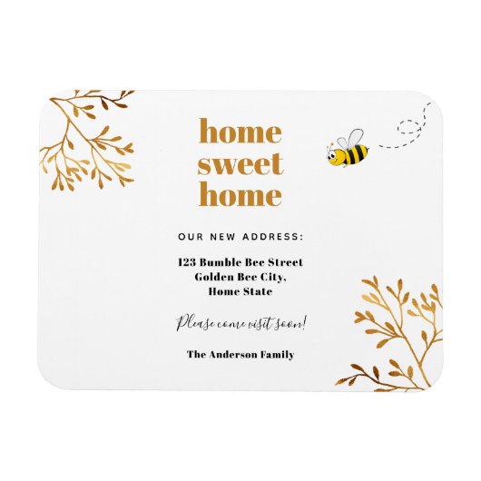 Magnet Flexible Accueil douce maison moderne élégant mouvement (Horizontal)