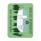 Magnet Flexible ACCUEIL ÉTÉ Camper Trailer RVing Whimsical (Vertical)