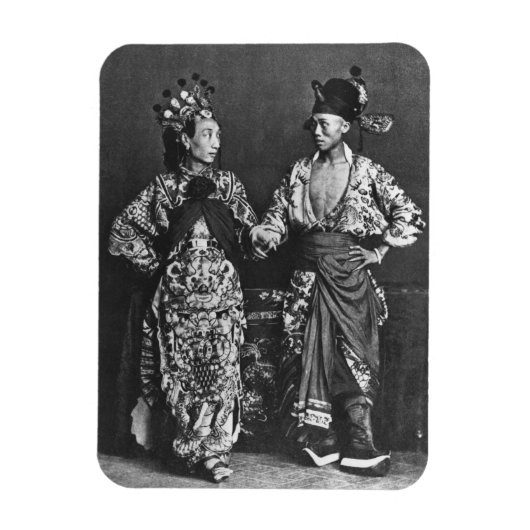 Magnet Flexible Acteurs chinois, c.1870 (photo b/w) (Vertical)