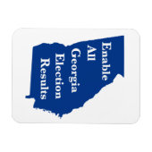 Magnet Flexible Activer tous les résultats des élections en Géorgi (Horizontal)