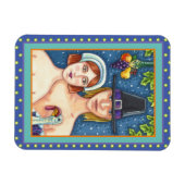 MAGNET FLEXIBLE ADAM & EVE PILGRIMS, BIBLICAL WHIMSY MERCI (Horizontal)