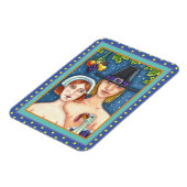 MAGNET FLEXIBLE ADAM & EVE PILGRIMS, BIBLICAL WHIMSY MERCI (Côté Gauche)
