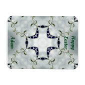 Magnet Flexible ADAM ~ Pâques vert et bleu ~ carte aimant ~ (Horizontal)