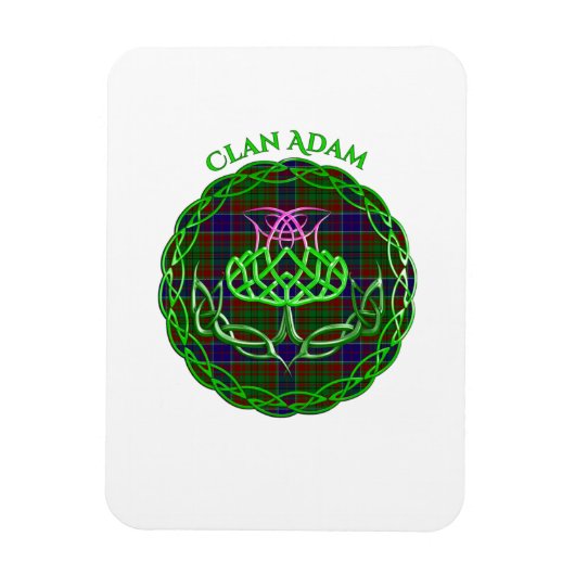 Magnet Flexible Adam Scottish Tartan Celtic Thistle (Vertical)