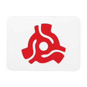 Magnet Flexible Adaptateur de broche en vinyle 7 pouces 45 tr/min