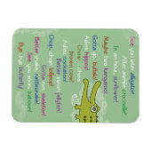 Magnet Flexible Adieu et bonne chance de Groupe, Alligator (Horizontal)