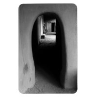 Adobe Doorway Architecture Photographie noir et bl