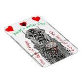 Magnet Flexible Adopter un Abri de chien de protection 3"x4" (Côté Droit)