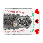 Magnet Flexible Adopter un Abri de chien de protection 3"x4" (Horizontal)