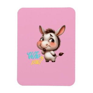 Magnet Flexible Adorable âne pour Noël 2024 - Cadeau parfait