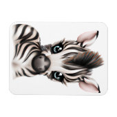 Magnet Flexible adorable bébé Zebra (Horizontal)