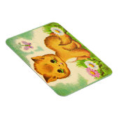 Magnet Flexible adorable chaton aux yeux verts (Côté Droit)