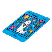 Magnet Flexible Adorable Chien Whimsical Avec Message (Côté Gauche)