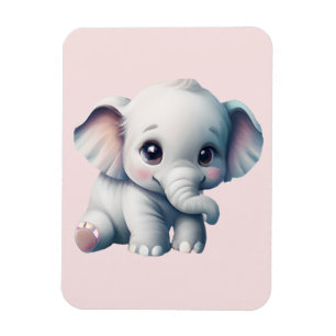 Magnet Flexible adorable Kawaii Baby Elephant