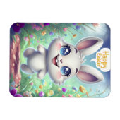 Magnet Flexible Adorable Lapin Aimant de Pâques (Horizontal)