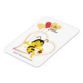 Magnet Flexible Adorable Mine d'abeille Saint Valentin Caricature (Côté Gauche)