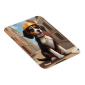 Magnet Flexible Adorable ouvrier de construction Chien Cute Chiot (Côté Droit)