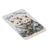 Magnet Flexible Adorable Renard Artique Vacances XL (Côté Droit)