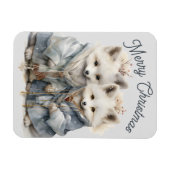 Magnet Flexible Adorable Renard Artique Vacances XL (Horizontal)