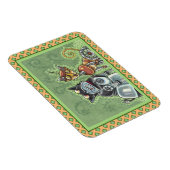 Magnet Flexible ADORABLE ROBOT BULLDOG ET FELINE AMI Drôle (Côté Droit)