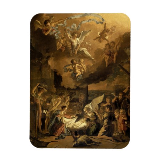 Magnet Flexible Adoration des bergers beaux-arts Noël (Vertical)