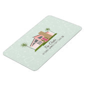 Magnet Flexible Adresse de la maison rose du centre du siècle (Côté Gauche)