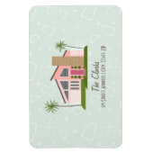 Magnet Flexible Adresse de la maison rose du centre du siècle (Vertical)