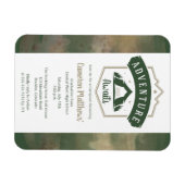 Magnet Flexible Adventure Await Camping Graduation Party Invitati (Horizontal)
