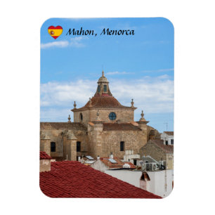 Magnet Flexible Aerial view of Church of Carmen - Mahon, Menorca
