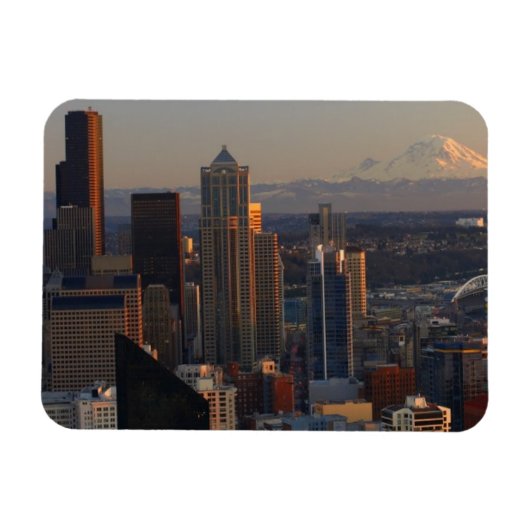 Magnet Flexible Aerial view of Seattle city skyline 2 (Horizontal)