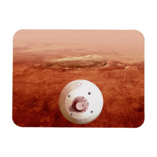 Magnet Flexible Aérocoque Avec Perpersévérance Rover Descente Vers