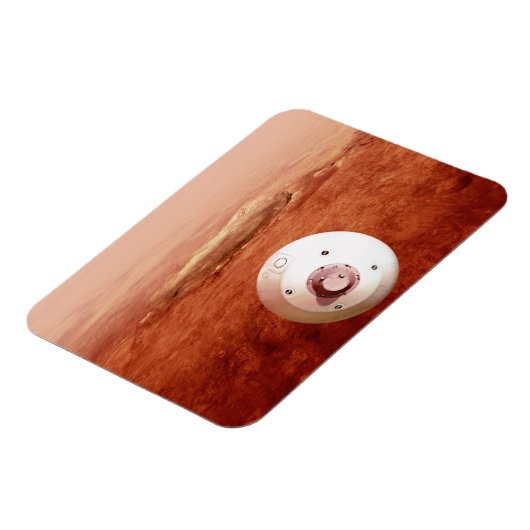 Magnet Flexible Aérocoque Avec Perpersévérance Rover Descente Vers (Côté Gauche)