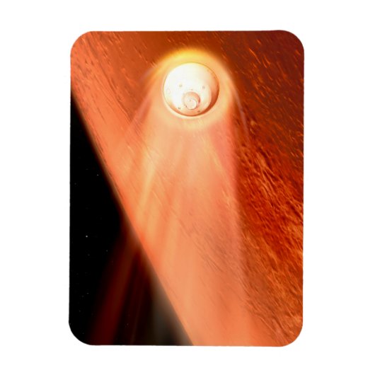 Magnet Flexible Aérocoque Avec Perpersévérance Rover Descente Vers (Vertical)