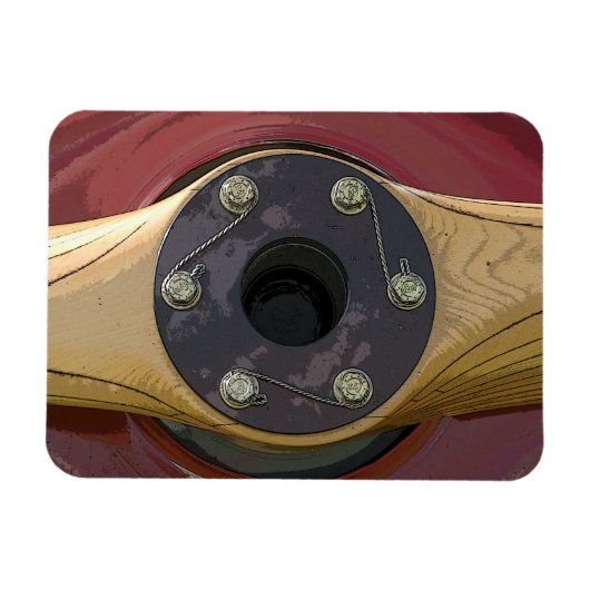 Magnet Flexible Aéronef en bois - Aéronef (Horizontal)