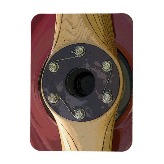 Magnet Flexible Aéronef en bois - Aéronef (Vertical)