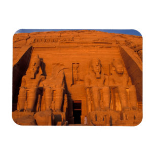 Magnet Flexible AF, Égypte, Abu Simbel. Façade au coucher du solei