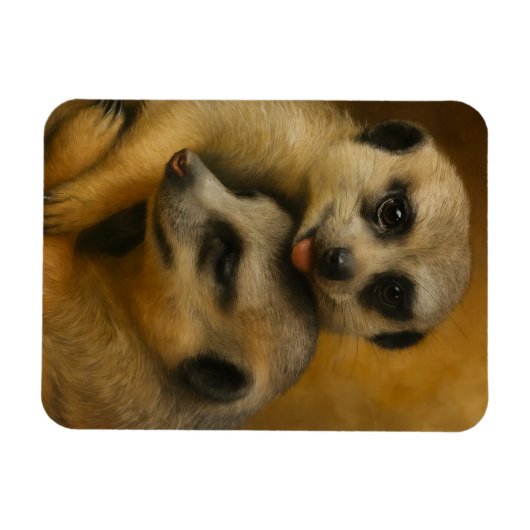 Magnet Flexible Affection de Meerkat (Horizontal)